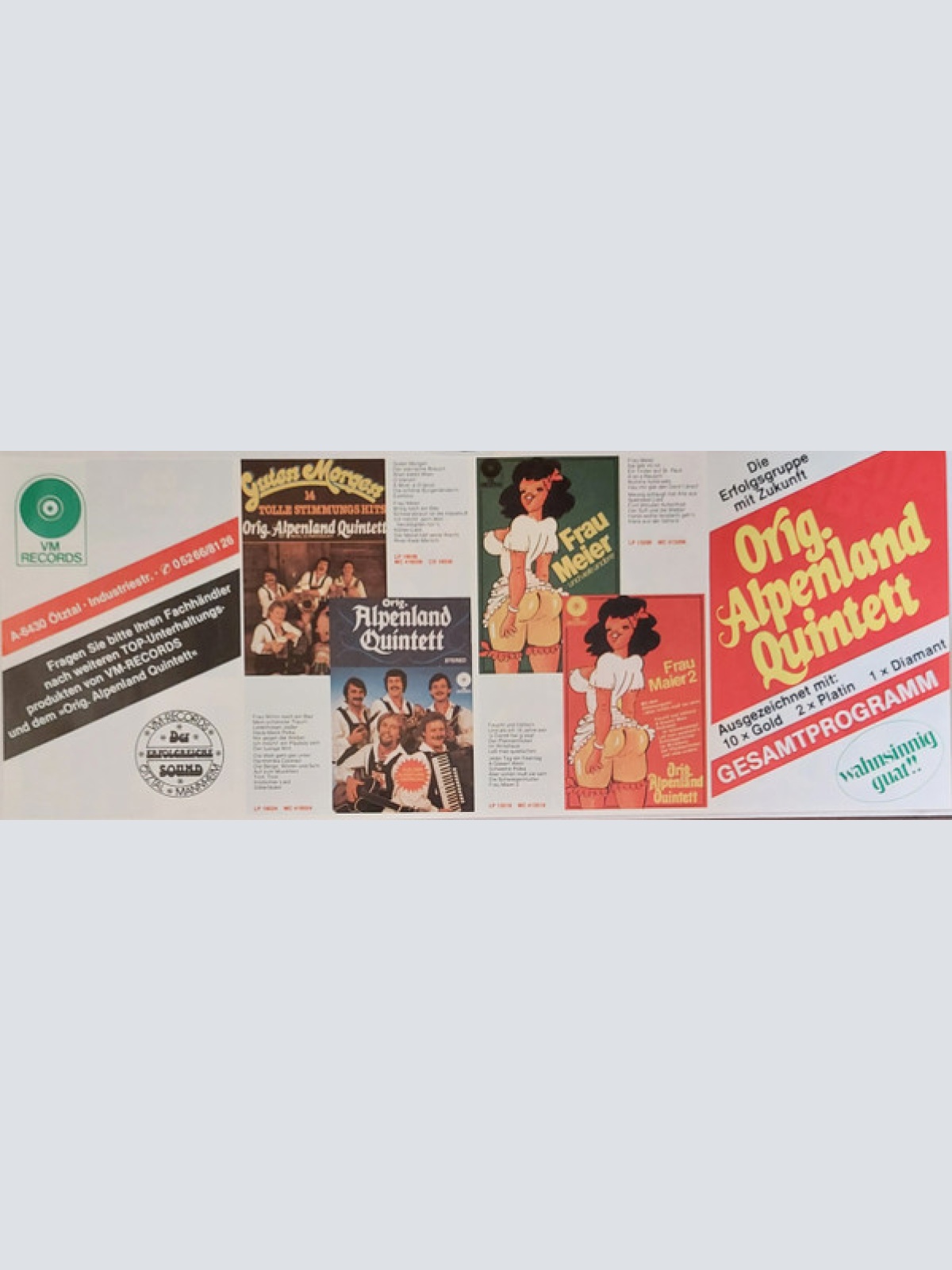 Vinyl / Orig. Alpenland Quintett - Alls Oder Nix