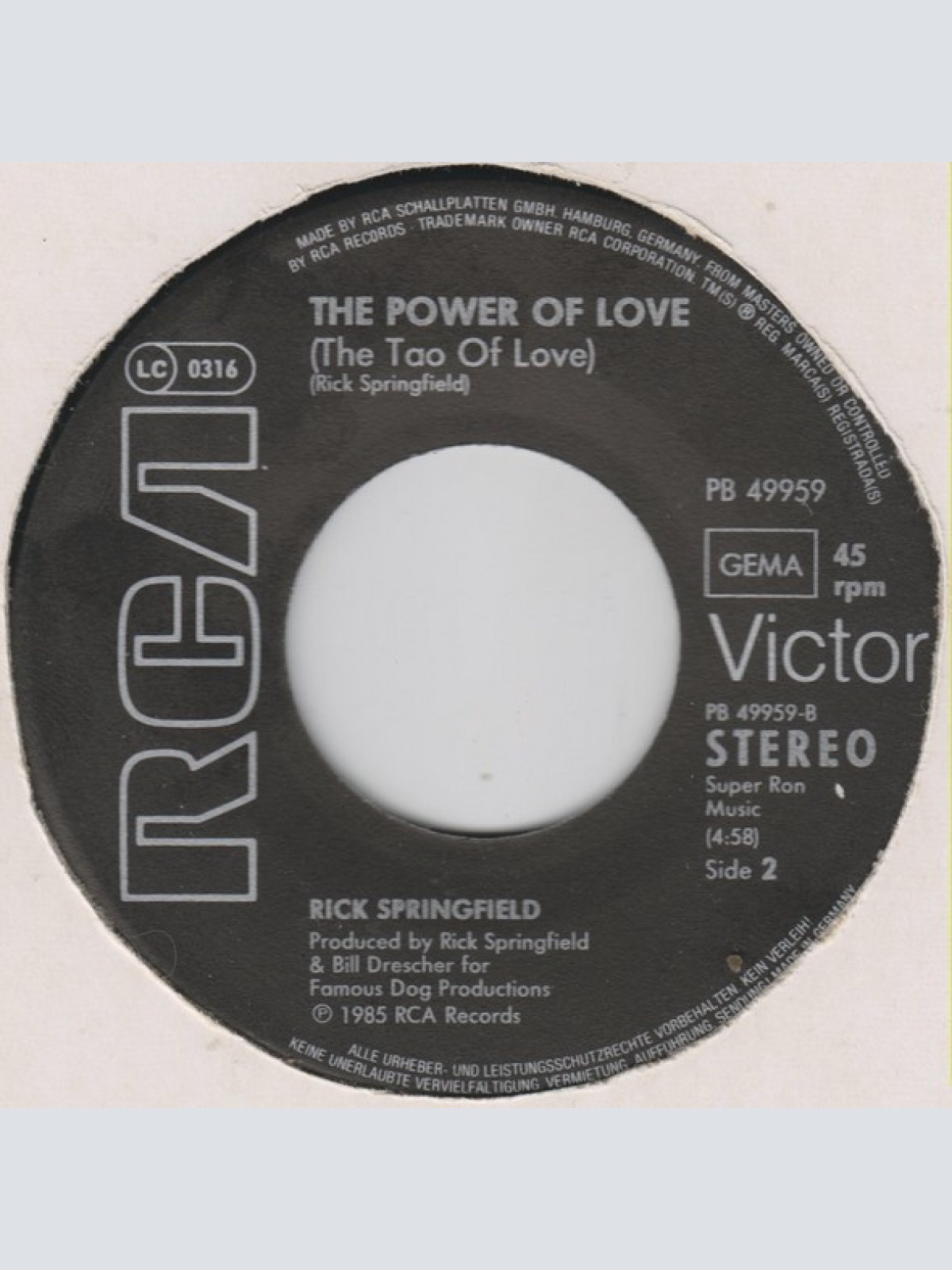 Vinyl / Rick Springfield - State Of The Heart