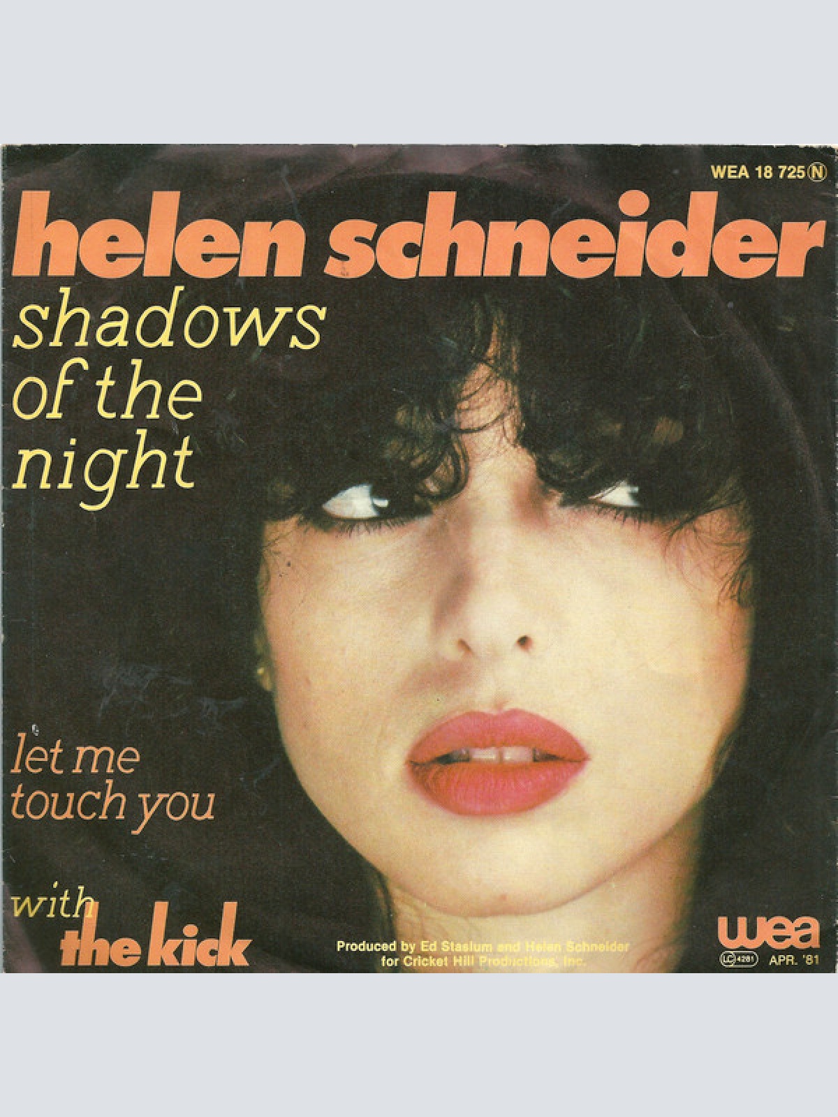 Vinyl / Helen Schneider With The Kick (2) - Shadows Of The Night