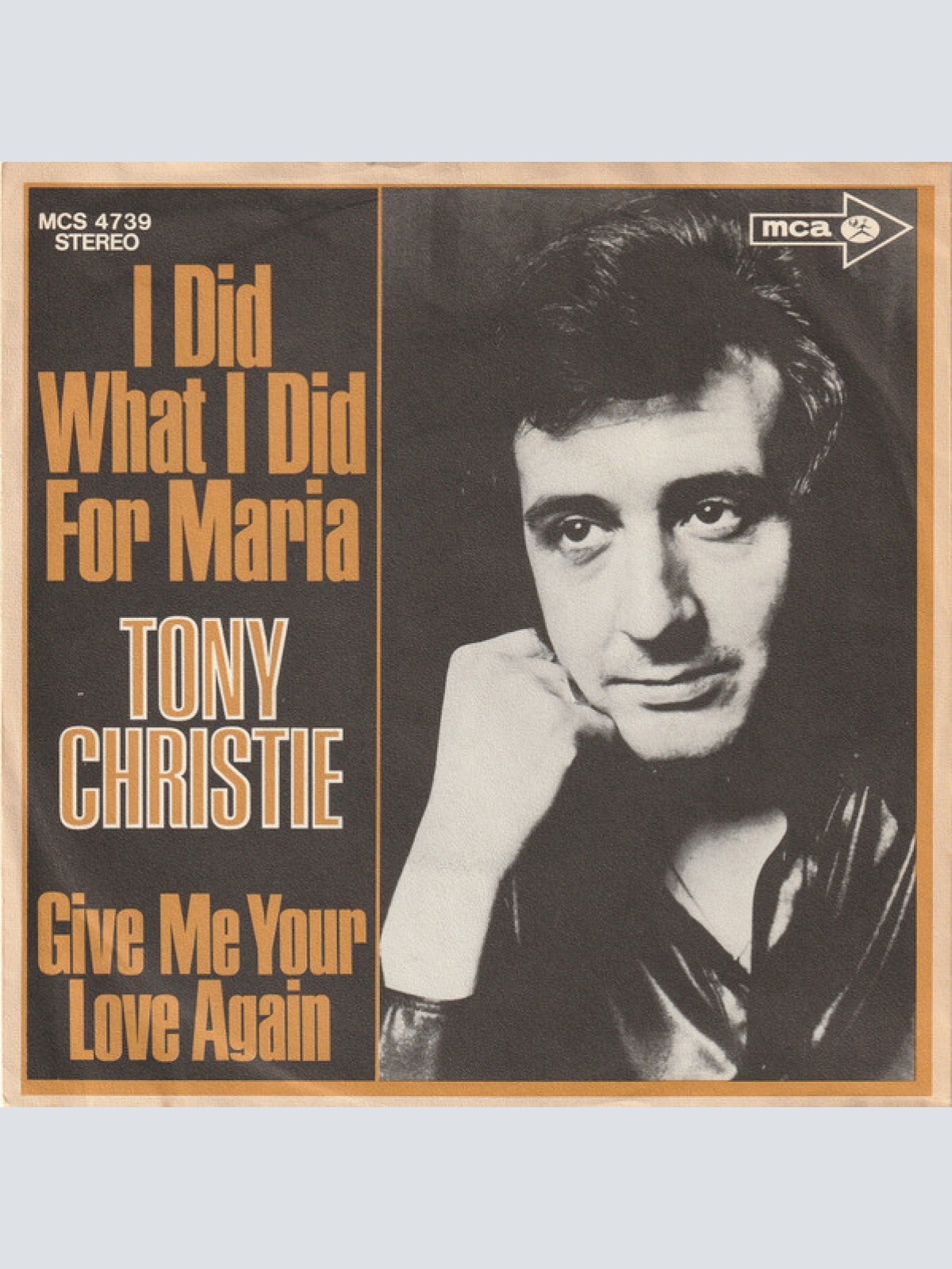 Vinyl / Tony Christie - I Did What I Did For Maria