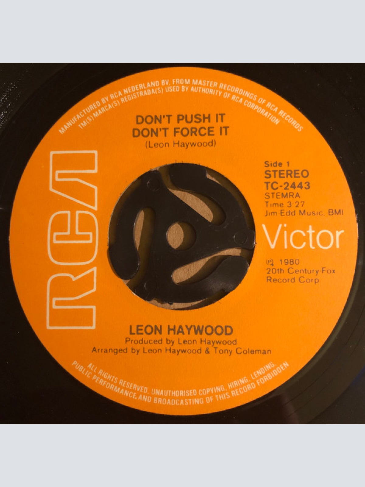 Vinyl / Leon Haywood - Don't Push It Don't Force It