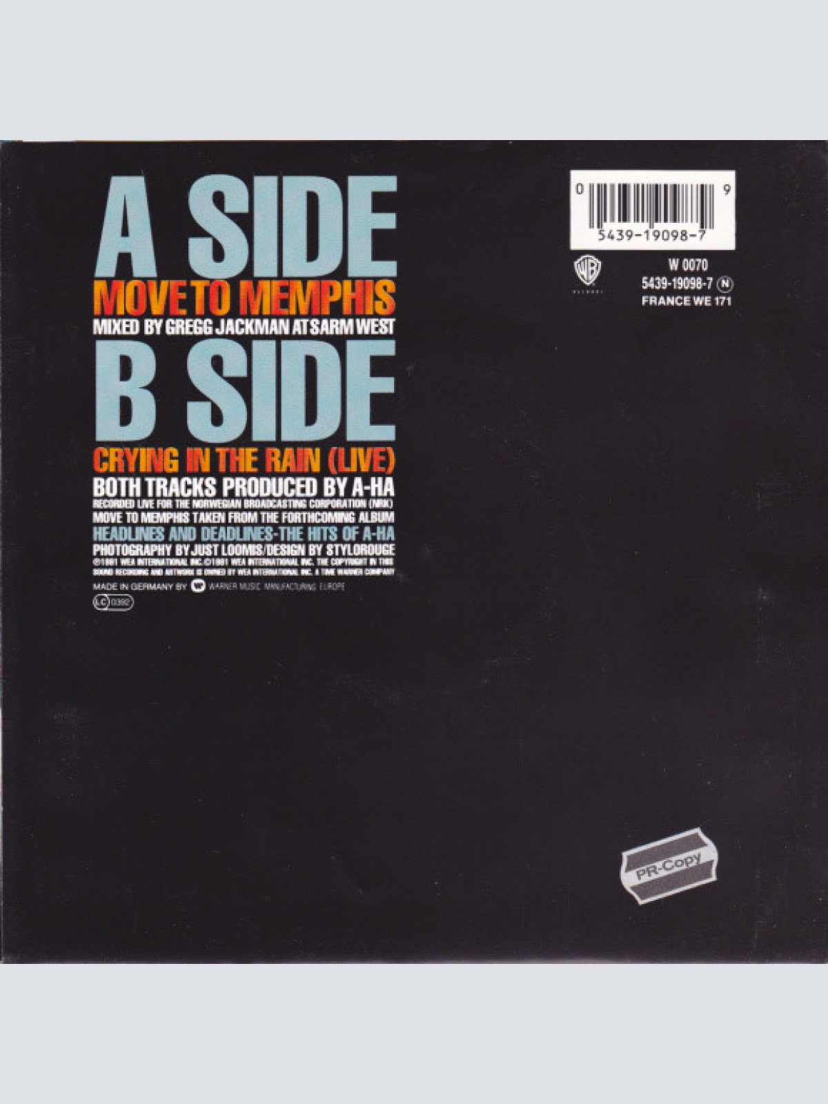 Vinyl / a-ha - Move To Memphis