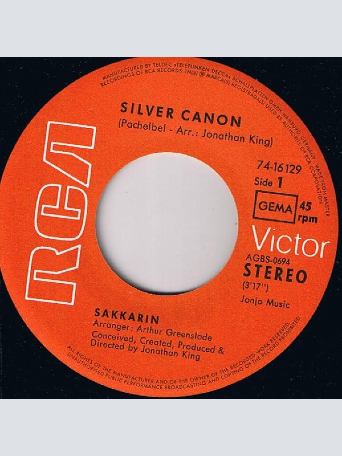 Vinyl / Sakkarin - Silver Canon / Silver Story