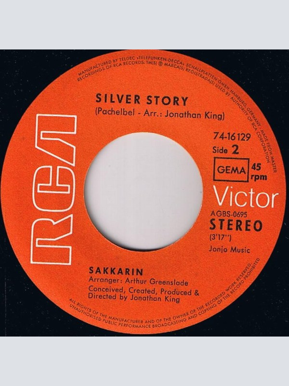 Vinyl / Sakkarin - Silver Canon / Silver Story