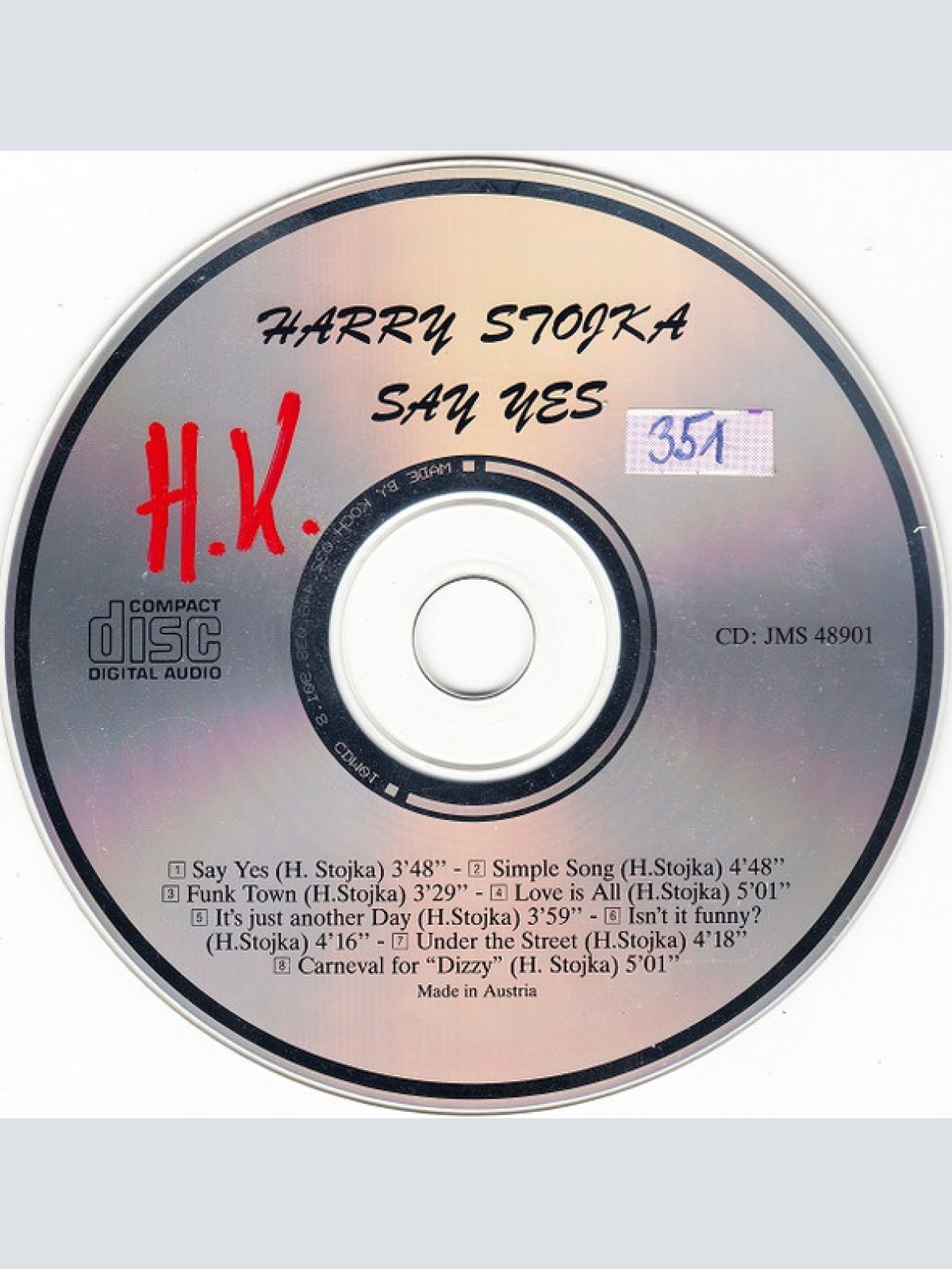 CD / Harry Stojka* - Say Yes
