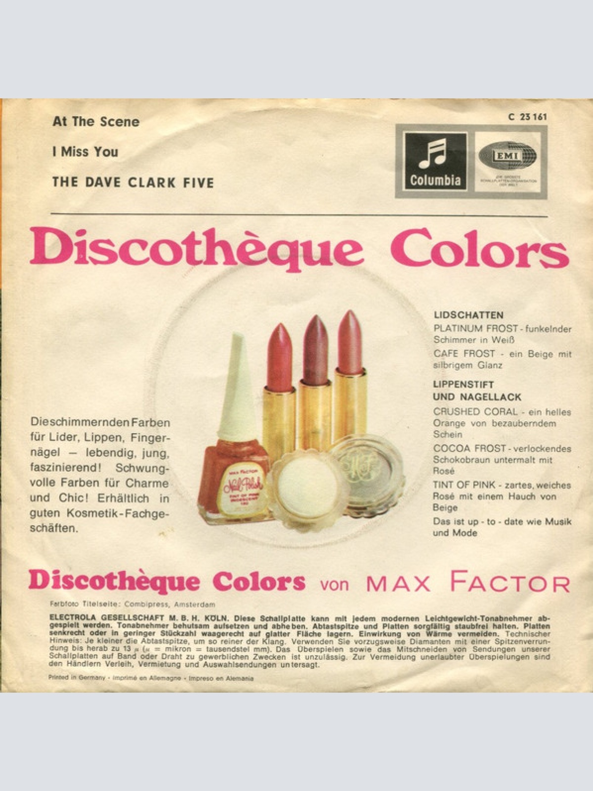 Vinyl / The Dave Clark '5'* - At The Scene / I Miss You