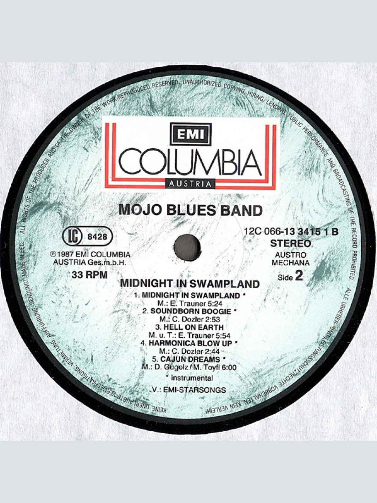 Vinyl / Mojo Blues Band - Midnight In Swampland