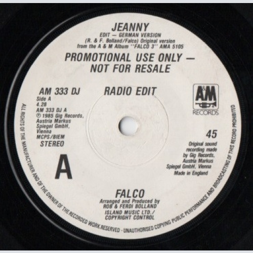 Vinyl / Falco - Jeanny