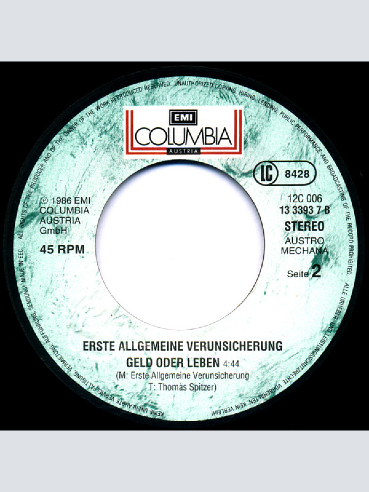 Vinyl / Erste Allgemeine Verunsicherung* - Fata Morgana