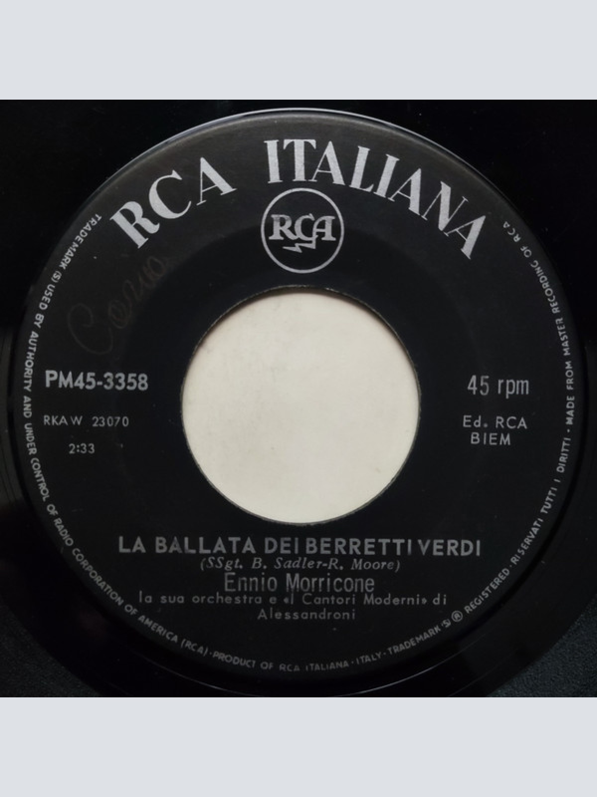 Vinyl / Ennio Morricone E La Sua Orchestra* - La Ballata Dei Berretti Verdi