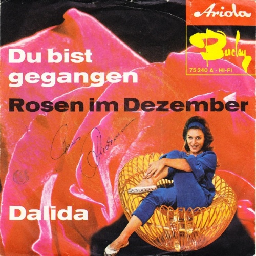Vinyl / Dalida - Du Bist Gegangen / Rosen Im Dezember