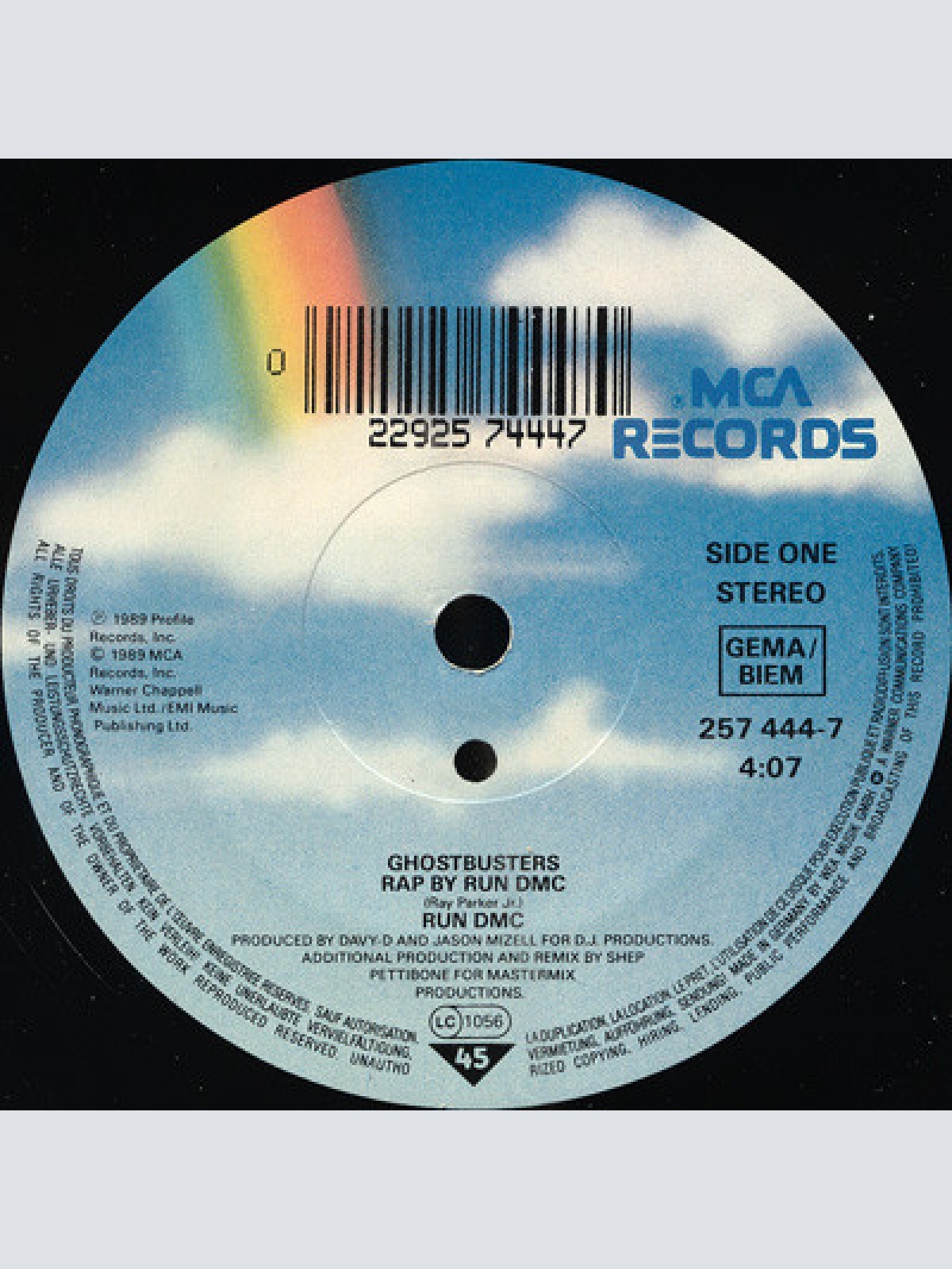 Vinyl / Run DMC* - Ghostbusters