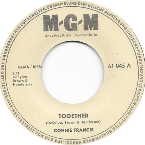 Vinyl / Connie Francis - Together