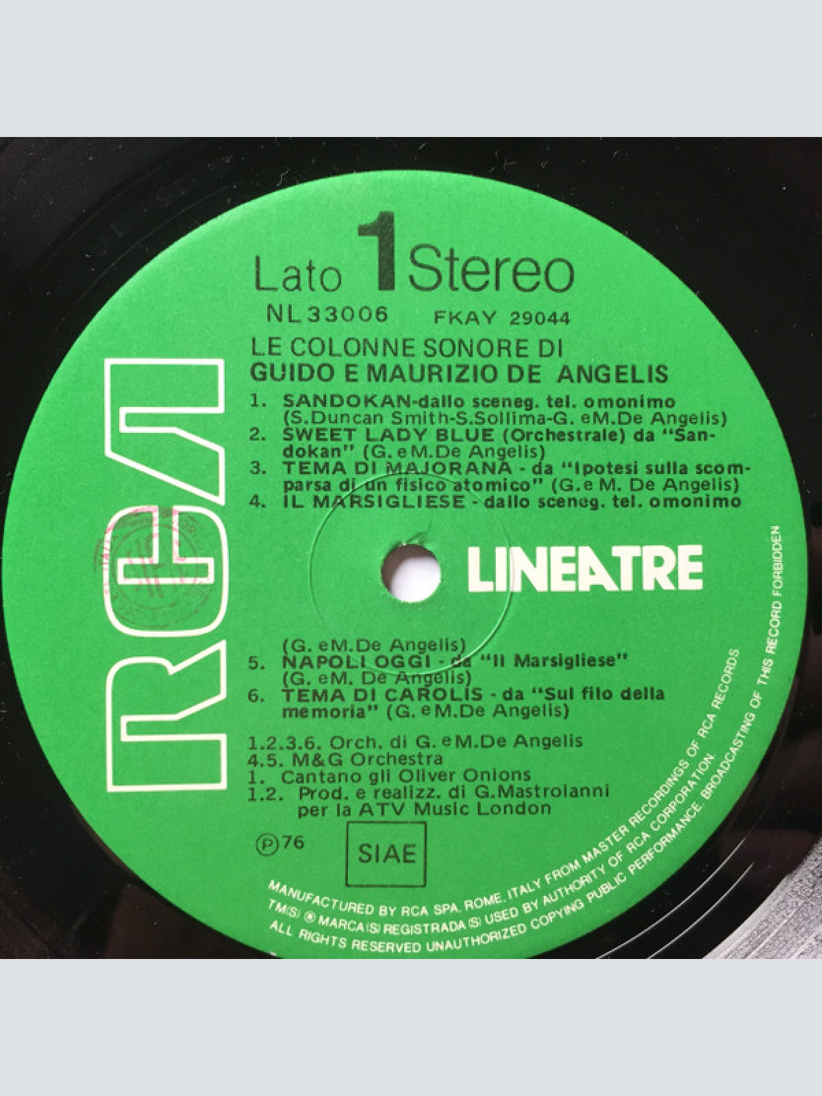 Vinyl / Guido E Maurizio De Angelis* - Le Colonne Sonore Di Guido E Maurizio De Angelis