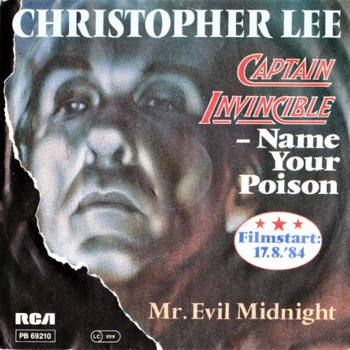 Vinyl / Christopher Lee - Captain Invincible - Name Your Poison