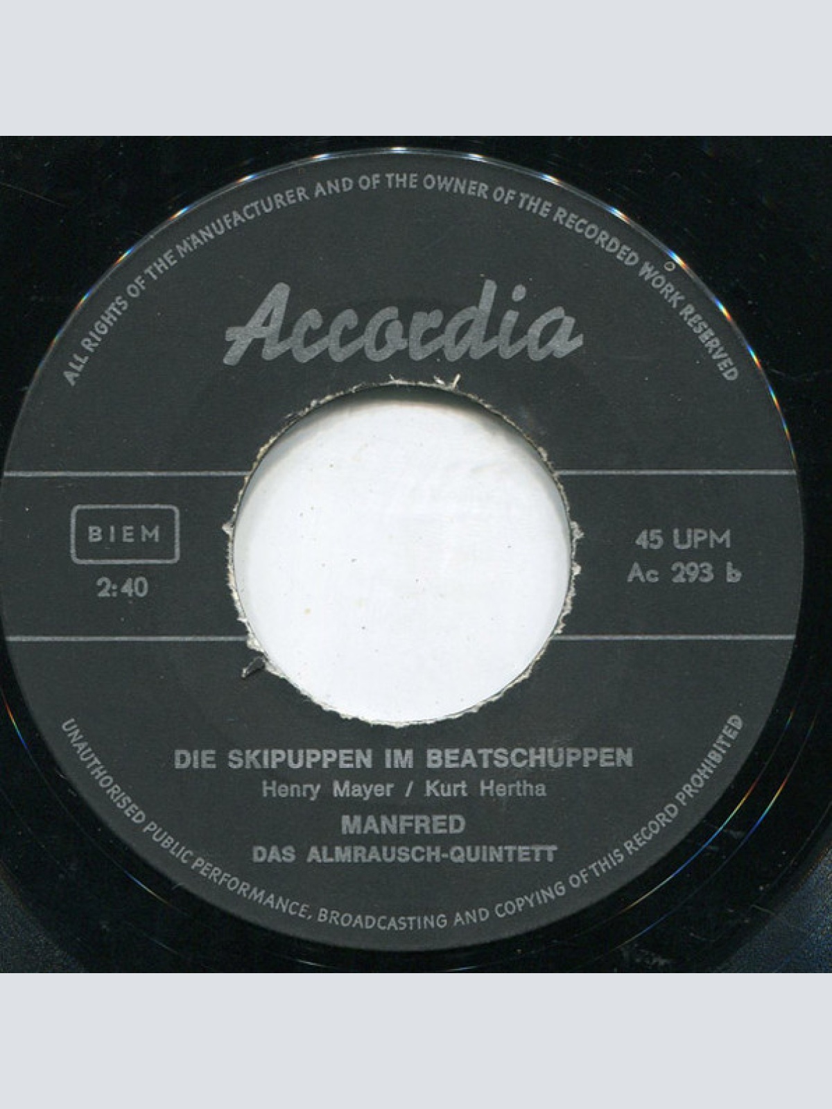 Vinyl / Manfred (14) Und Das Almrausch Quintett* - Appenzeller Jodler / Die Skipuppen Im Beat Schuppen