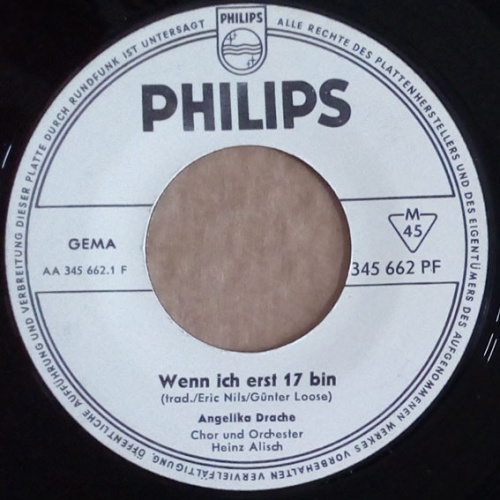 Vinyl / Angelika Drache - Wenn Ich Erst 17 Bin / Doch Als Du Kamst