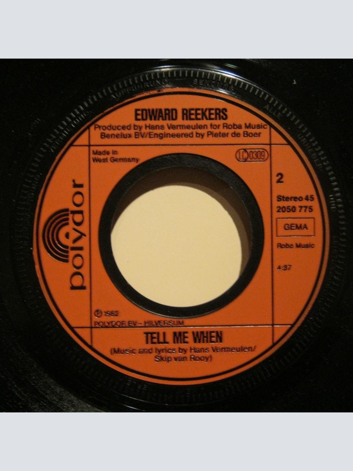 Vinyl / Edward Reekers - The Words To Say I Love You
