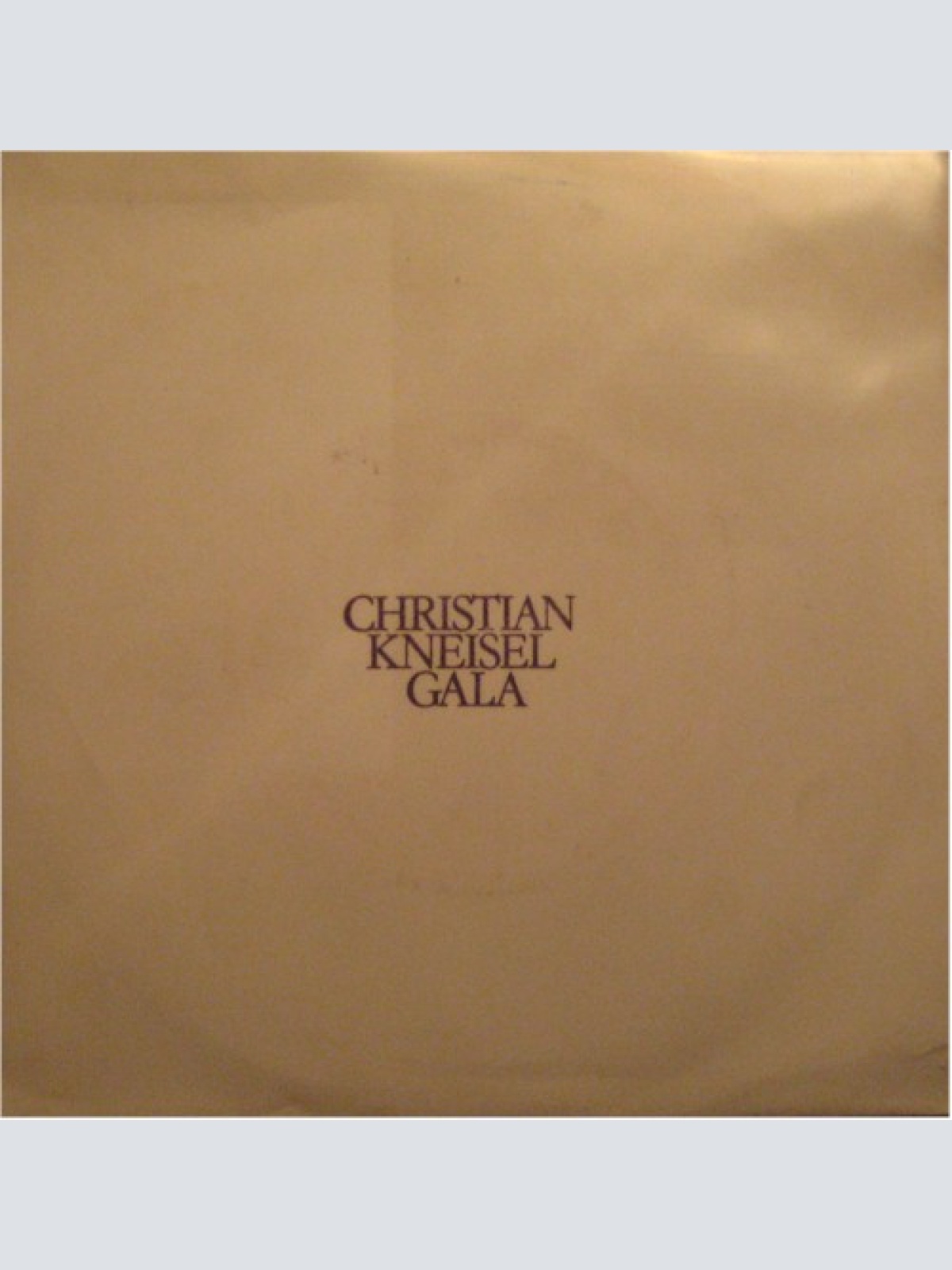 Vinyl / Christian Kneisel - Gala