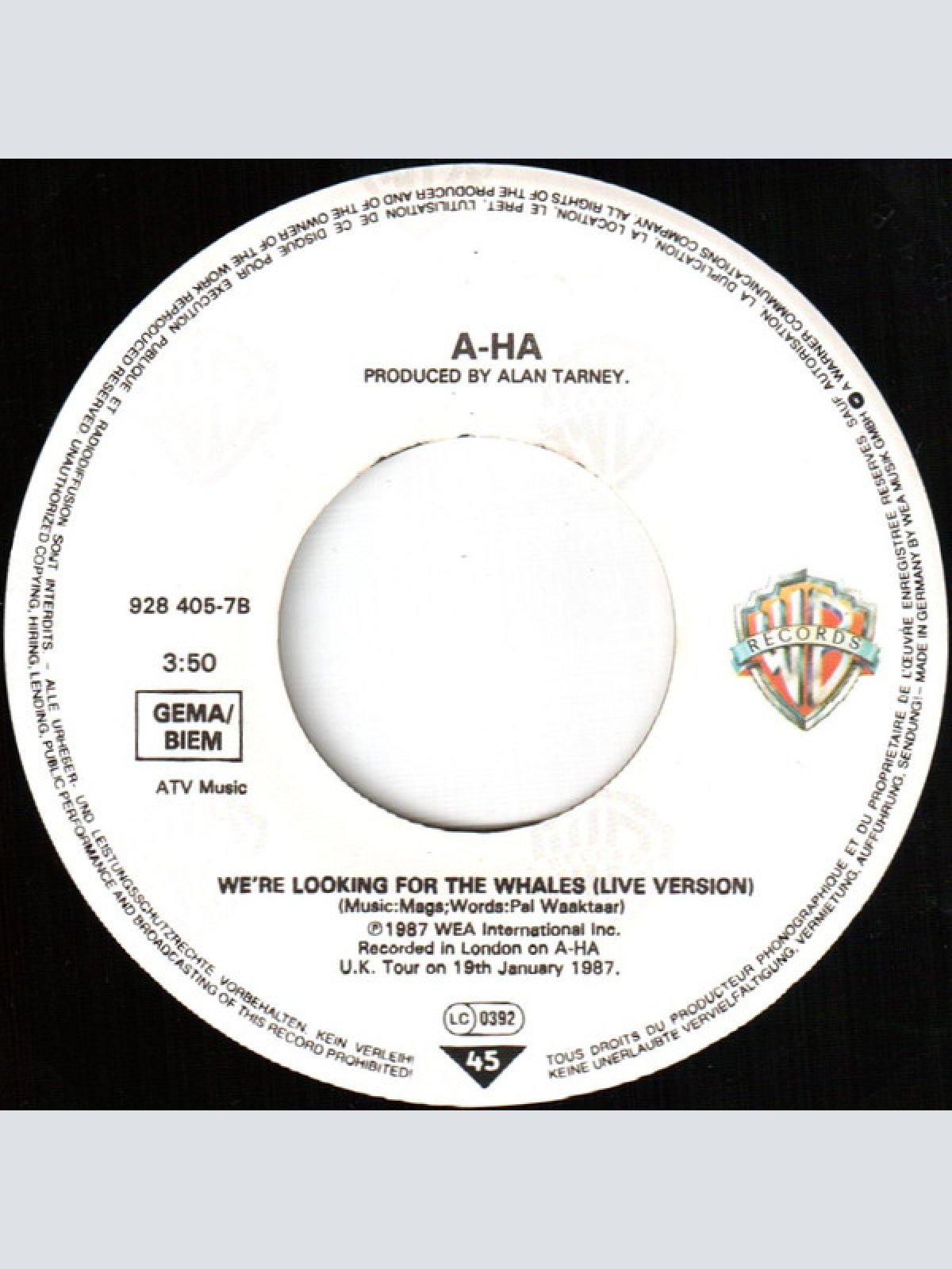 Vinyl / a-ha - Manhattan Skyline