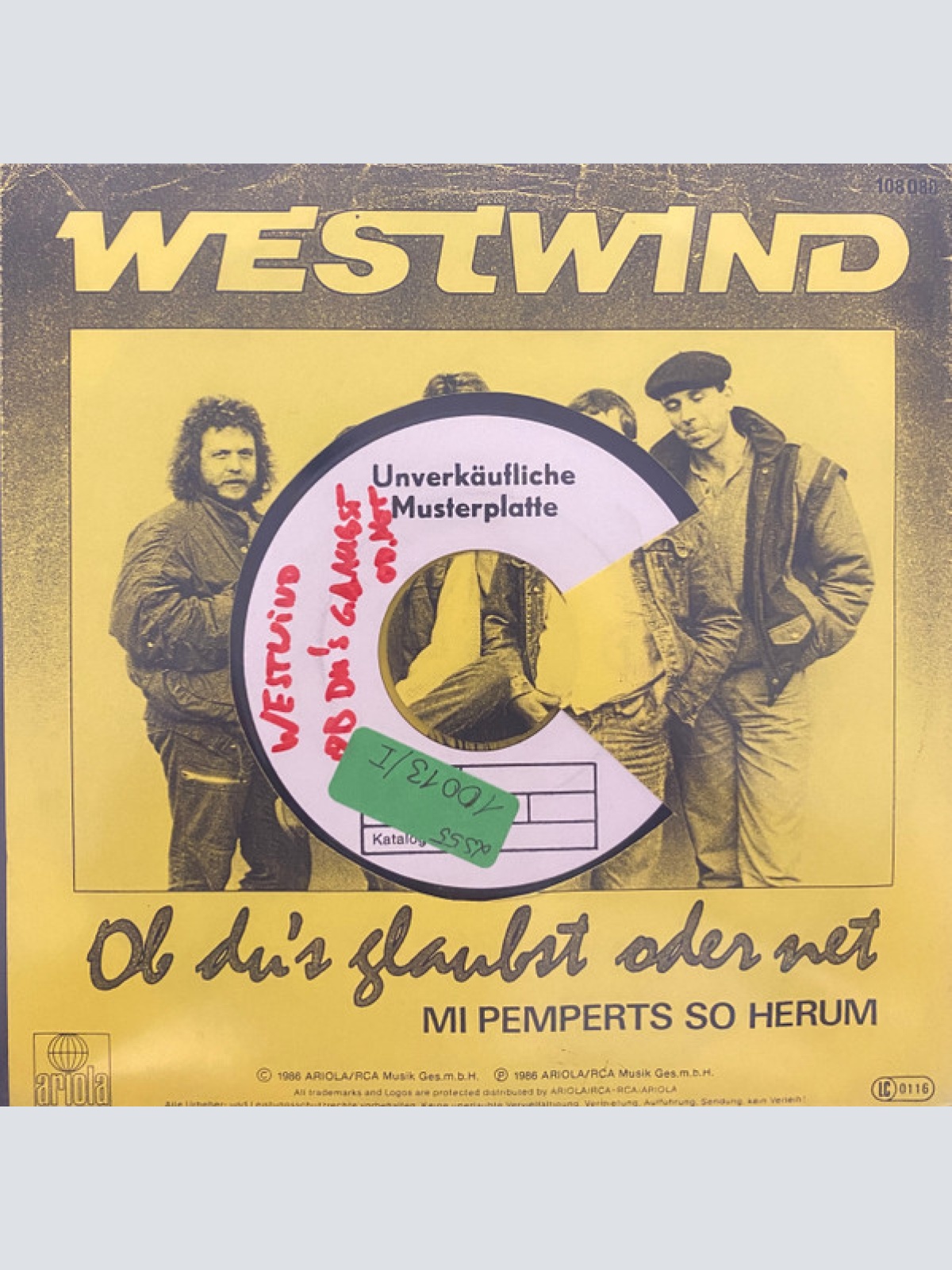 Vinyl / Westwind (7) - Ob Du's Glaubst Oder Net