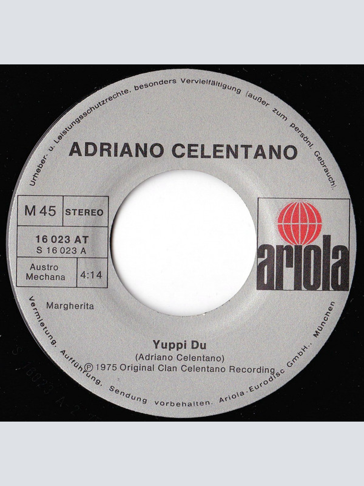 Vinyl / Adriano Celentano - Yuppi Du