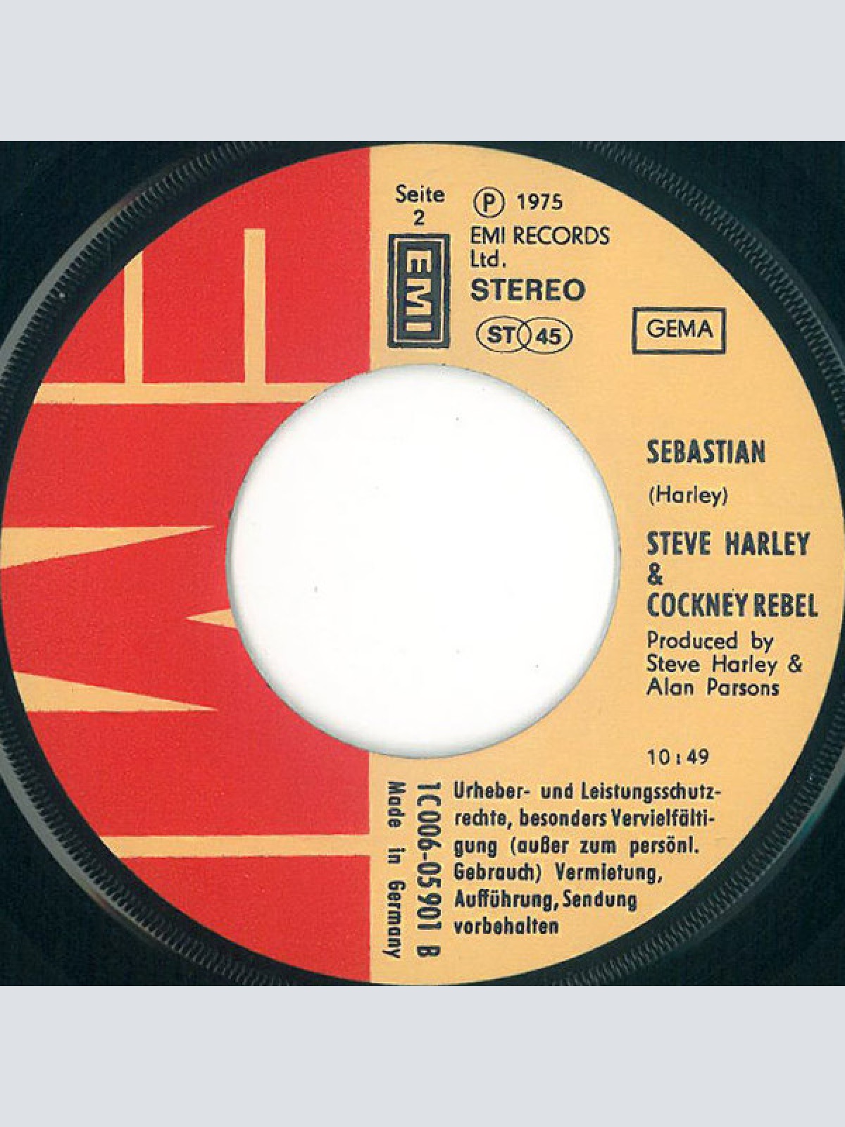 Vinyl / Steve Harley & Cockney Rebel - Mr. Raffles / Sebastian