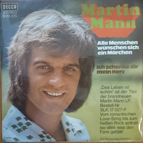 Vinyl / Martin Mann - Alle Menschen Wünschen Sich Ein Märchen