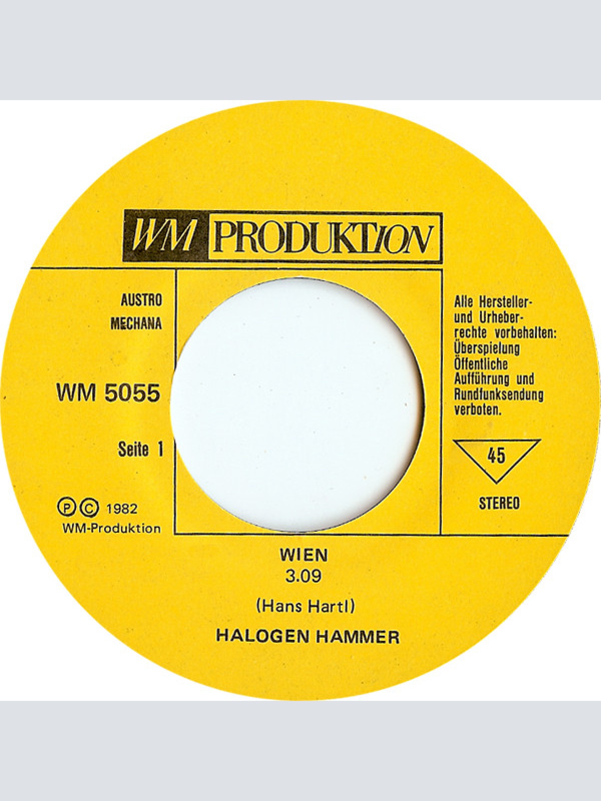 Vinyl / Halogenhammer - Wien