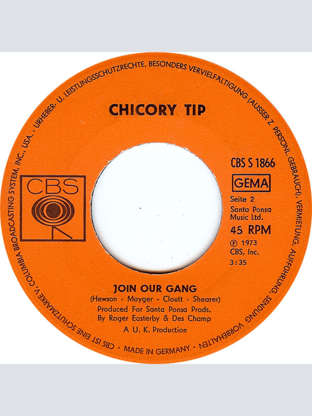 Vinyl / Chicory Tip - I.O.U.