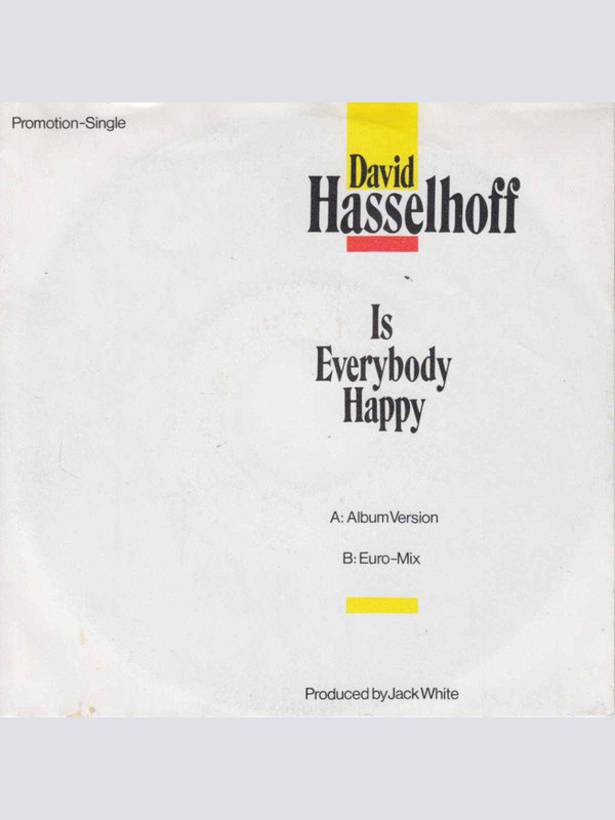 Vinyl / David Hasselhoff - Is Everybody Happy