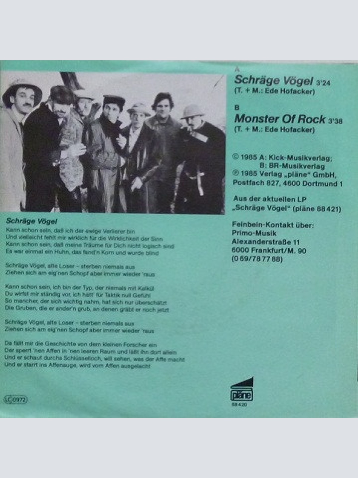 Vinyl / Feinbein - Schräge Vögel