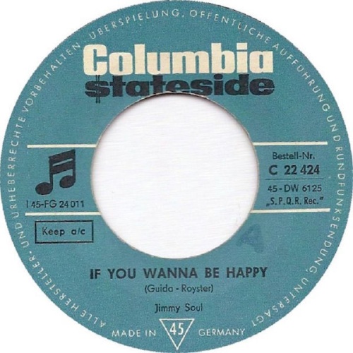 Vinyl / Jimmy Soul - If You Wanna Be Happy / Don't Release Me