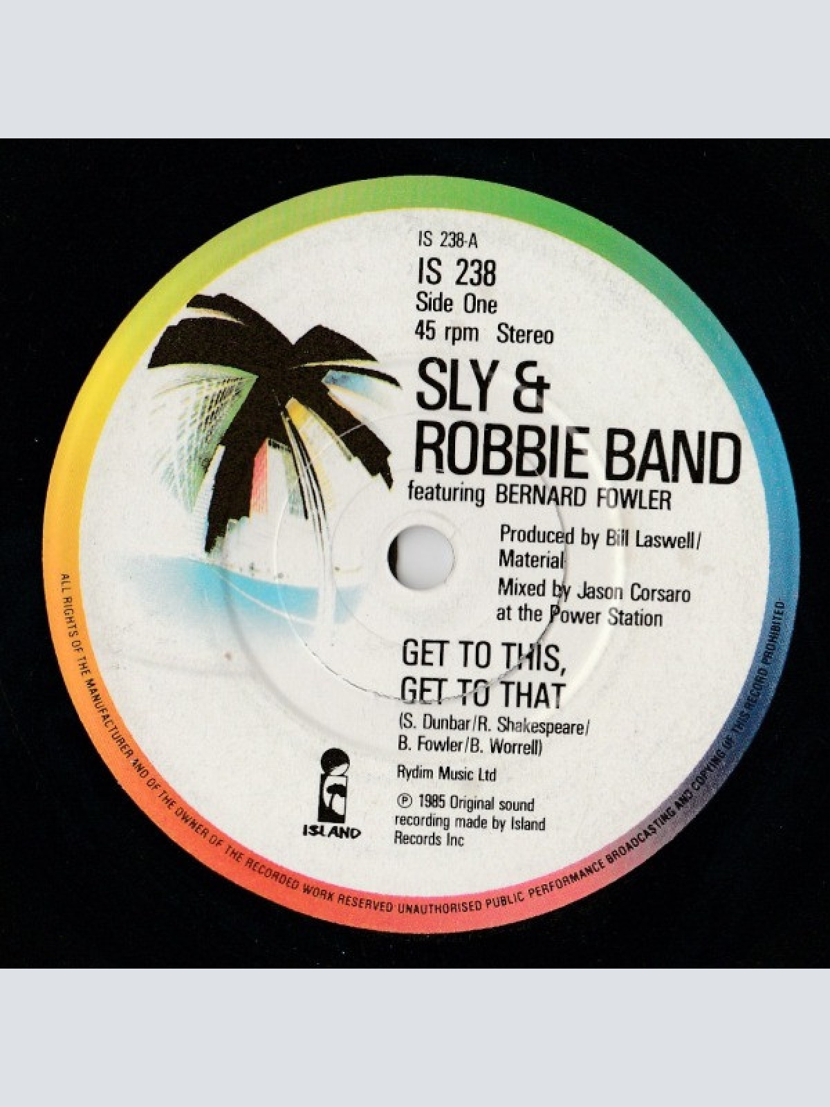 Vinyl / Sly & Robbie Band* - Get To This, Get To That