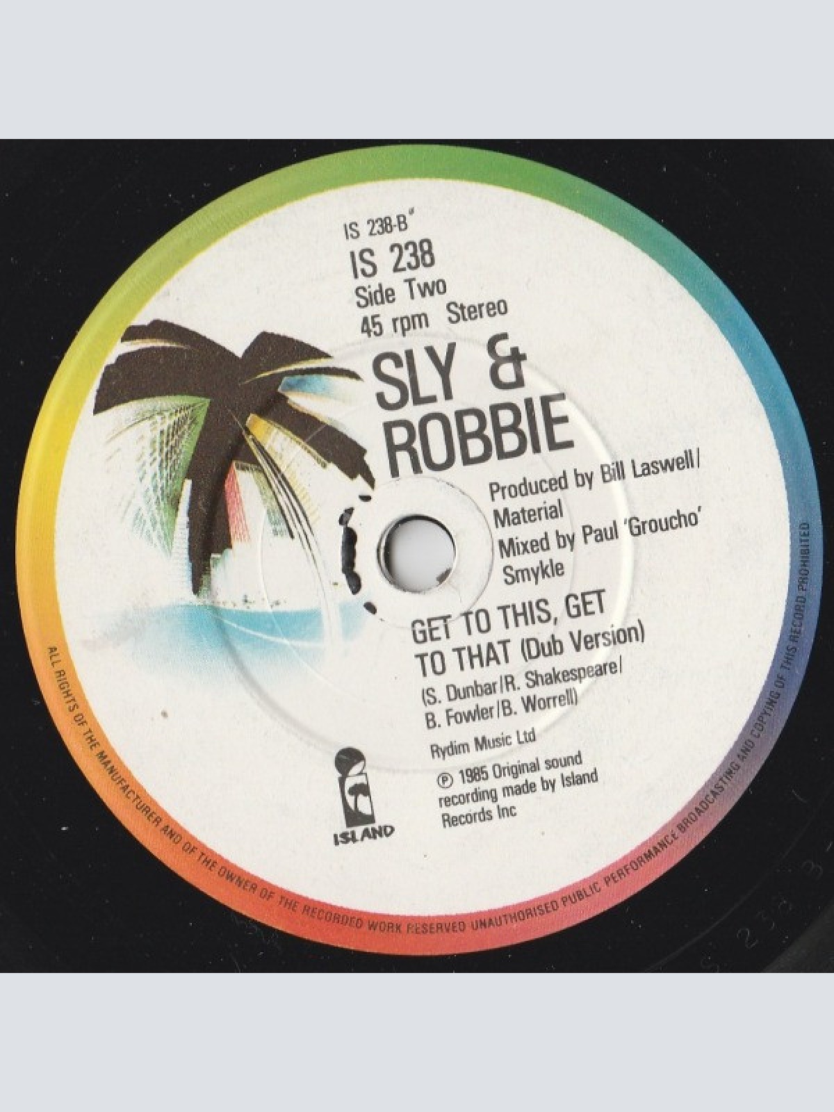 Vinyl / Sly & Robbie Band* - Get To This, Get To That