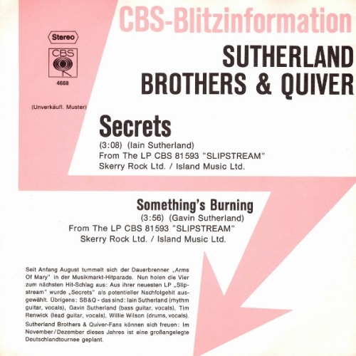 Vinyl / Sutherland Brothers & Quiver - Secrets
