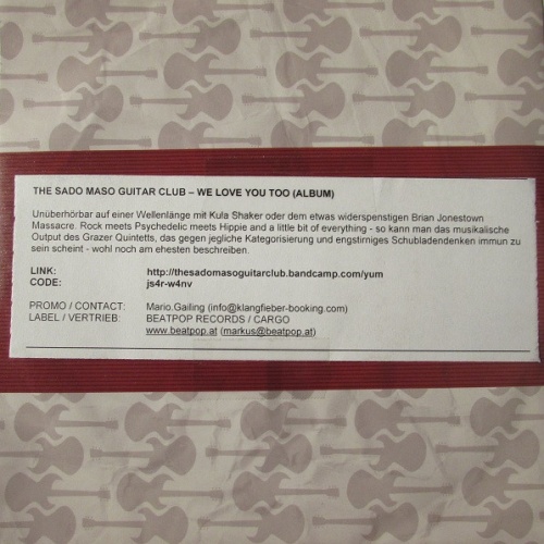 Vinyl / The Sado-Maso Guitar Club - Jackpot Cockeyed Girl