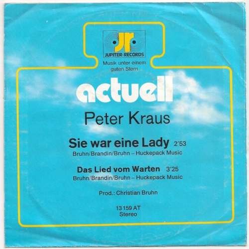 Vinyl / Peter Kraus - Sie War Eine Lady