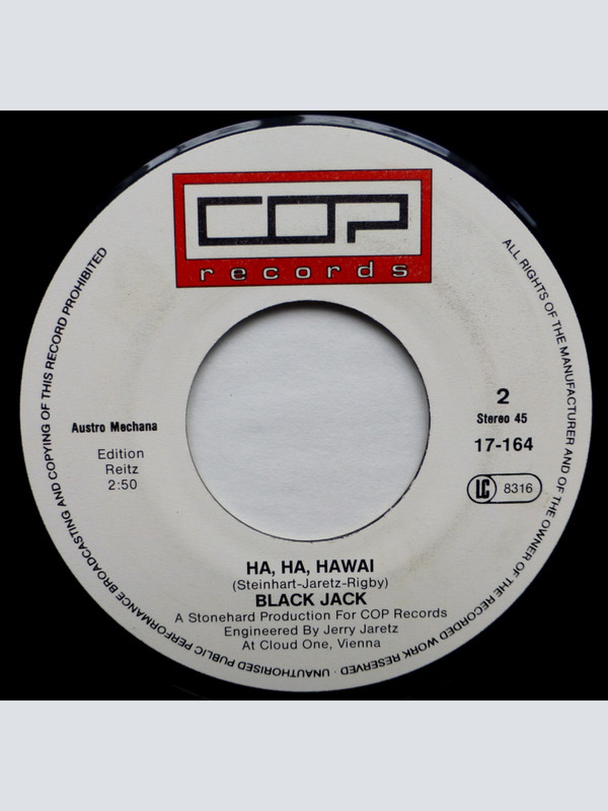 Vinyl / Black Jack (39) - Ticket Nach Hawai / Ha, Ha, Hawai