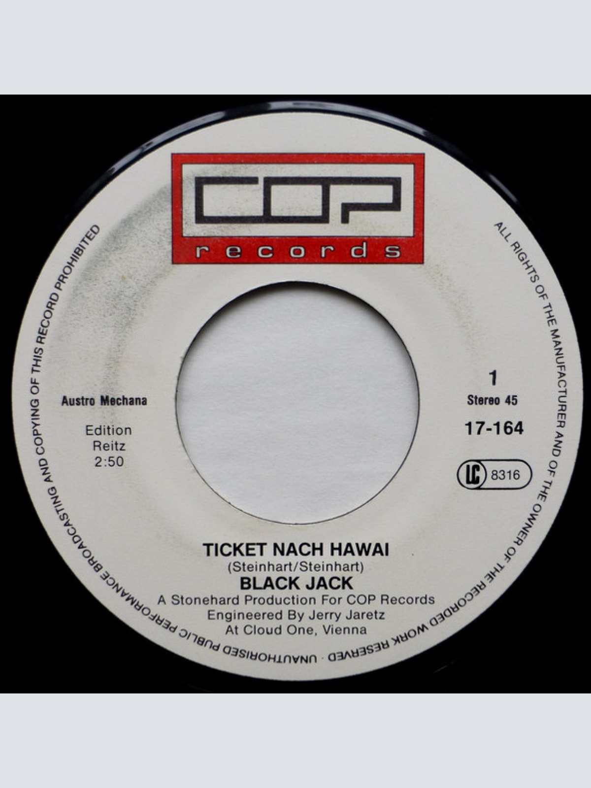 Vinyl / Black Jack (39) - Ticket Nach Hawai / Ha, Ha, Hawai