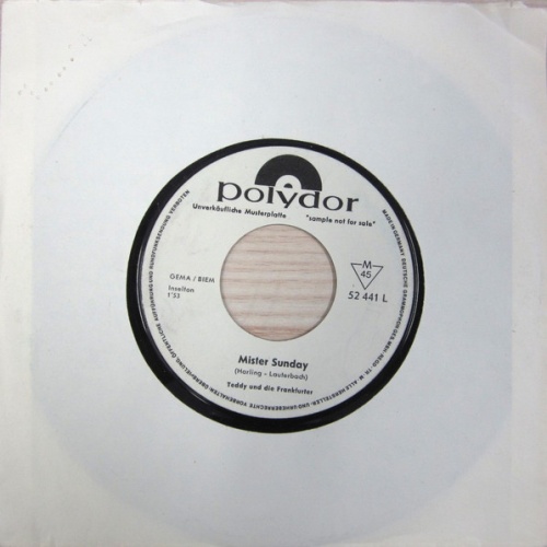 Vinyl / Teddy Und Die Frankfurter - Mister Sunday
