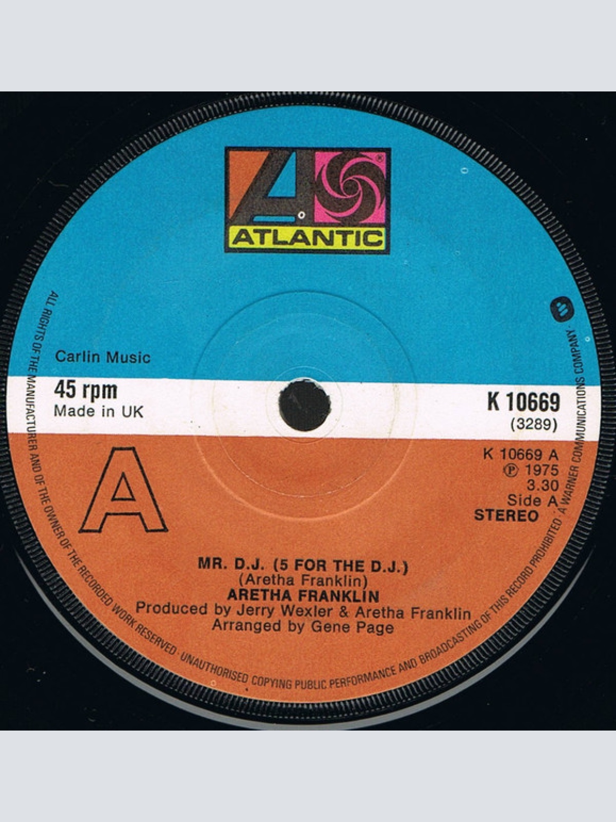 Vinyl / Aretha Franklin - Mr. D.J. (5 For The D.J.)