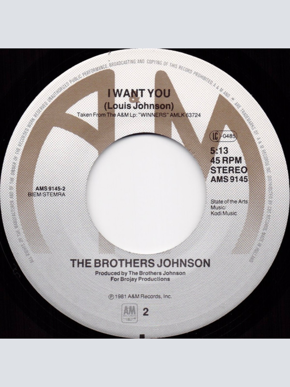 Vinyl / The Brothers Johnson* - The Real Thing