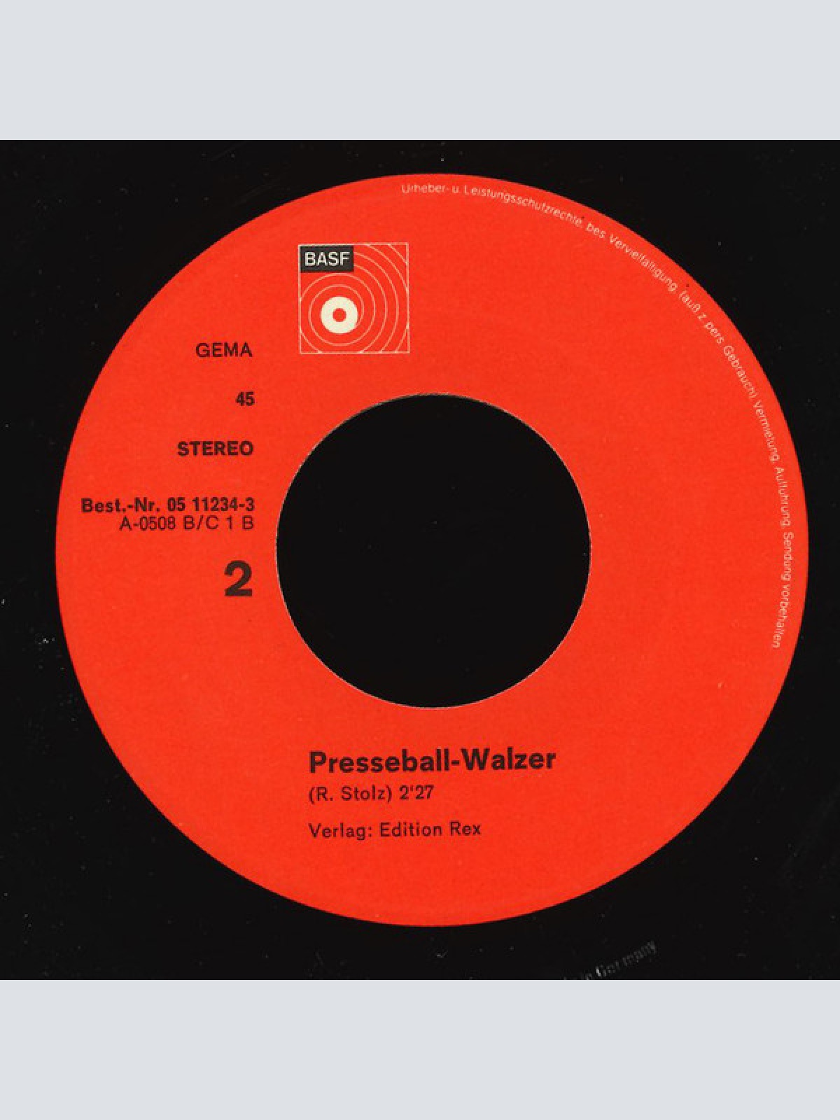 Vinyl / Robert Stolz - Olympia Marsch / Presseball-Walzer