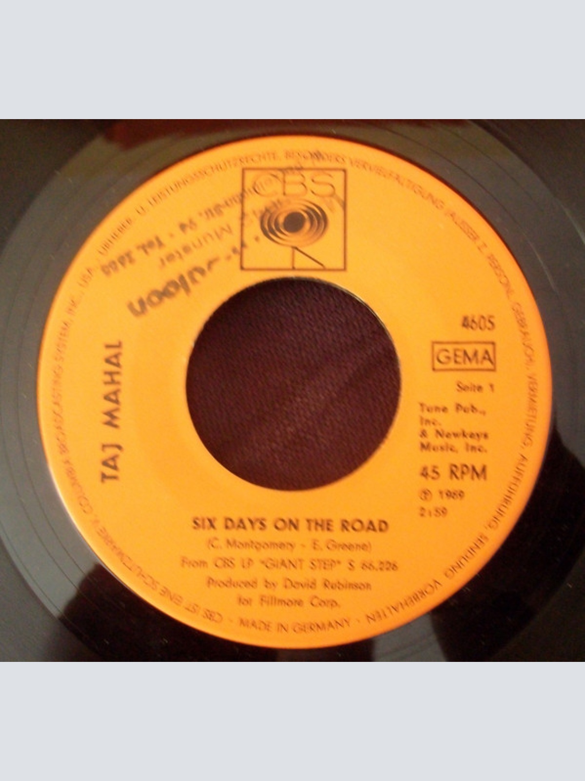 Vinyl / Taj Mahal - Six Days On The Road