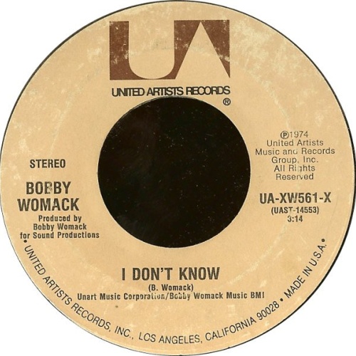 Vinyl / Bobby Womack - I Don't Know / Yes Jesus Loves Me