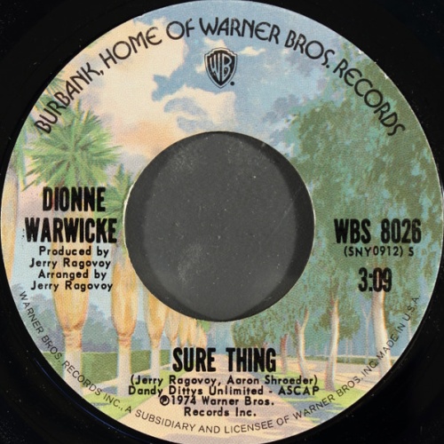 Vinyl / Dionne Warwicke* - Sure Thing