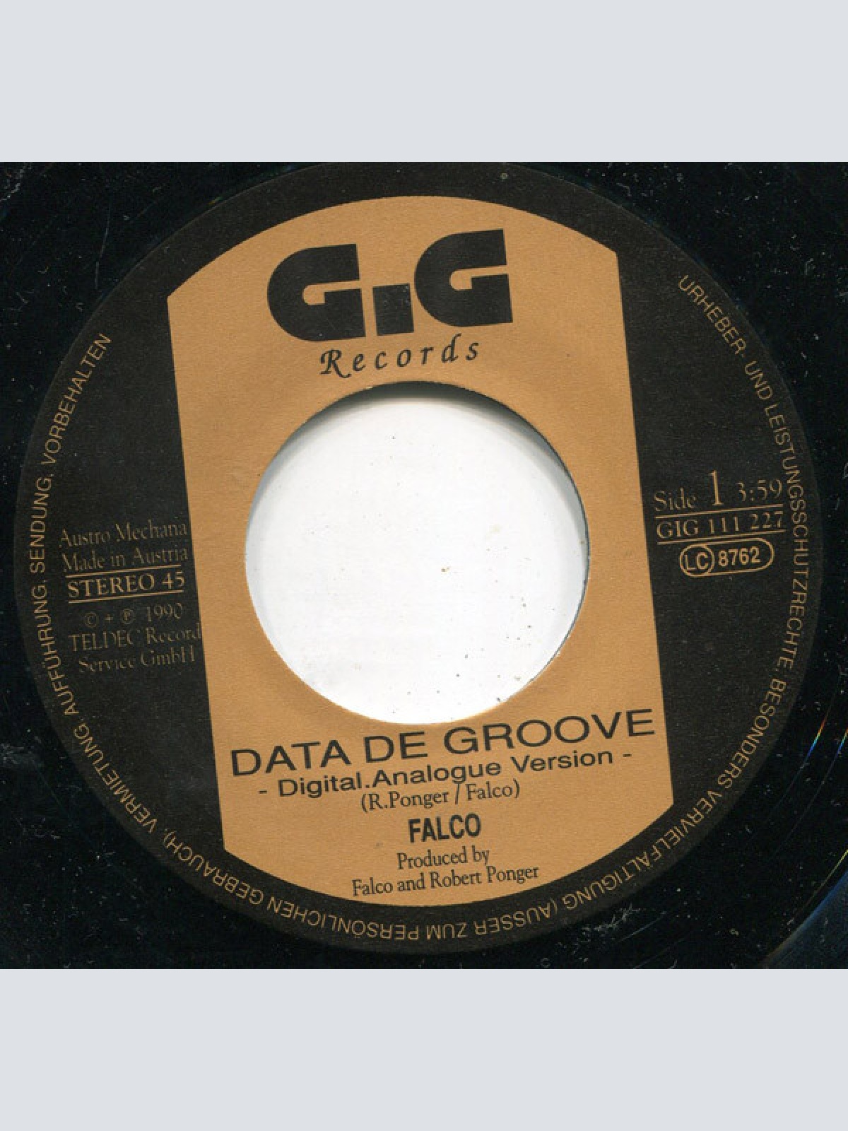Vinyl / Falco - Data De Groove