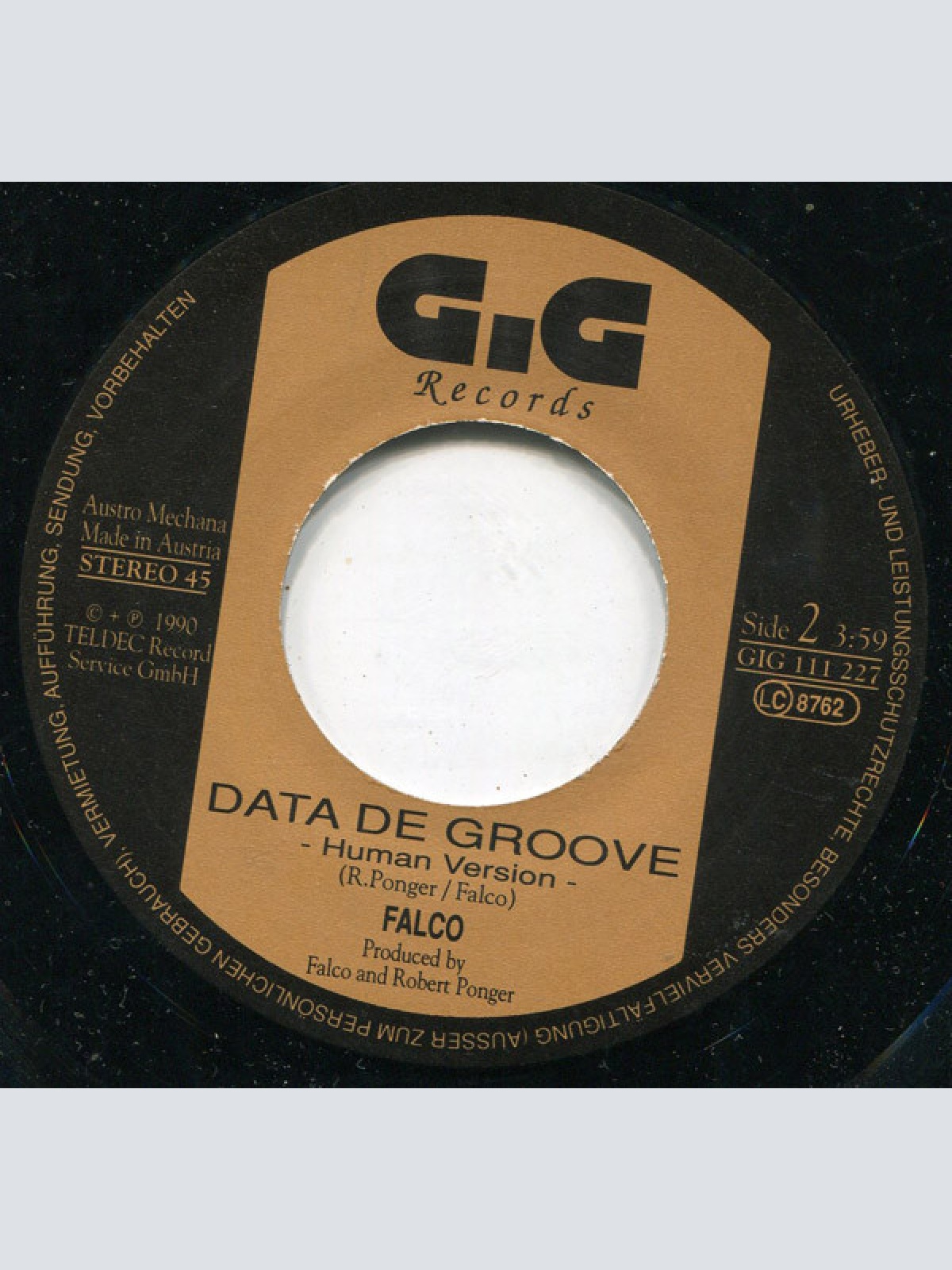 Vinyl / Falco - Data De Groove