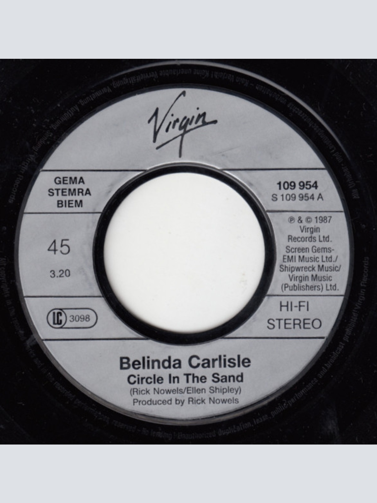 Vinyl / Belinda Carlisle - Circle In The Sand